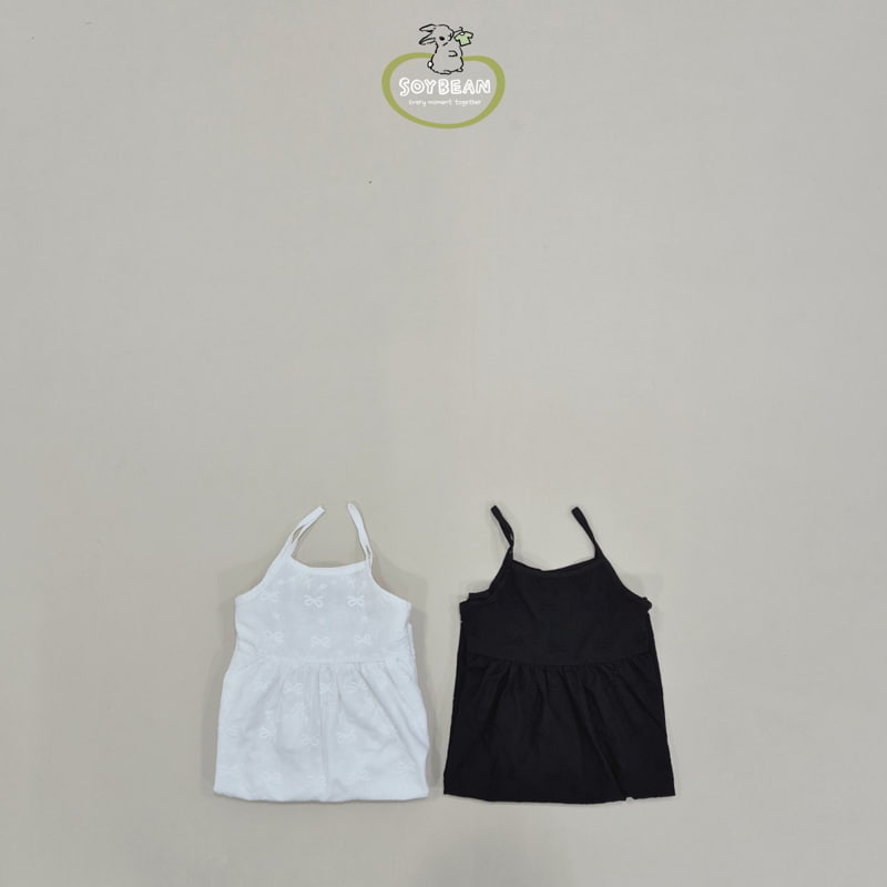 Soybean - Korean Children Fashion - #toddlerclothing - Ribbon Layer One-piece - 6