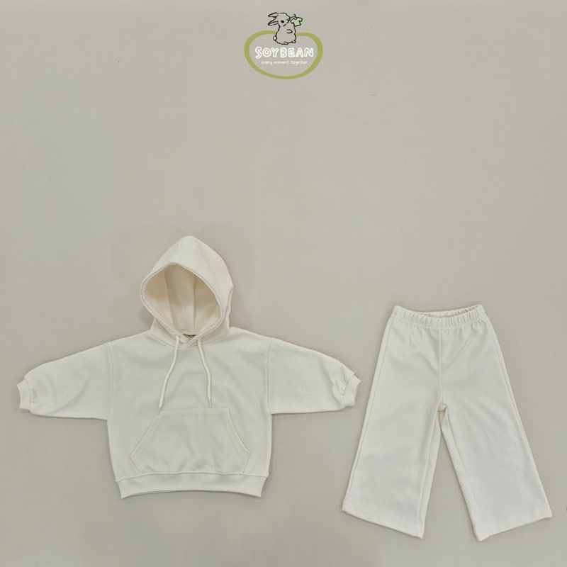 Soybean - Korean Children Fashion - #toddlerclothing - Hood Wide Top Bottom Set - 8