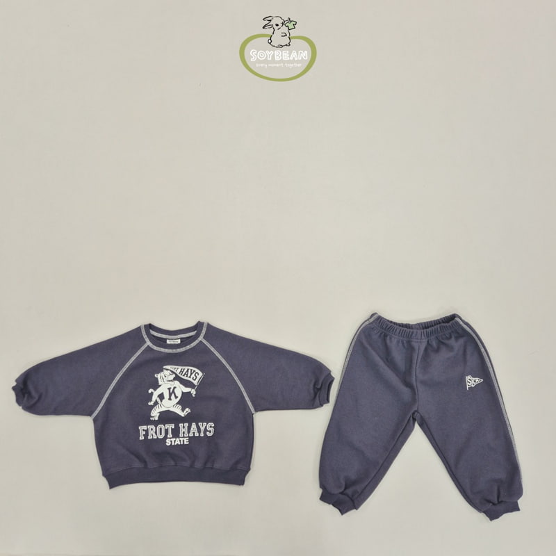 Soybean - Korean Children Fashion - #toddlerclothing - Vintage Line Top Bottom Set - 10