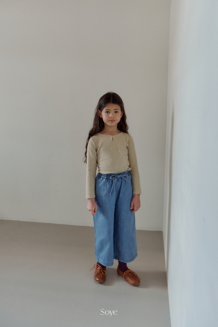 Soye - Korean Children Fashion - #kidsstore - Pincoat Flower Tee - 4