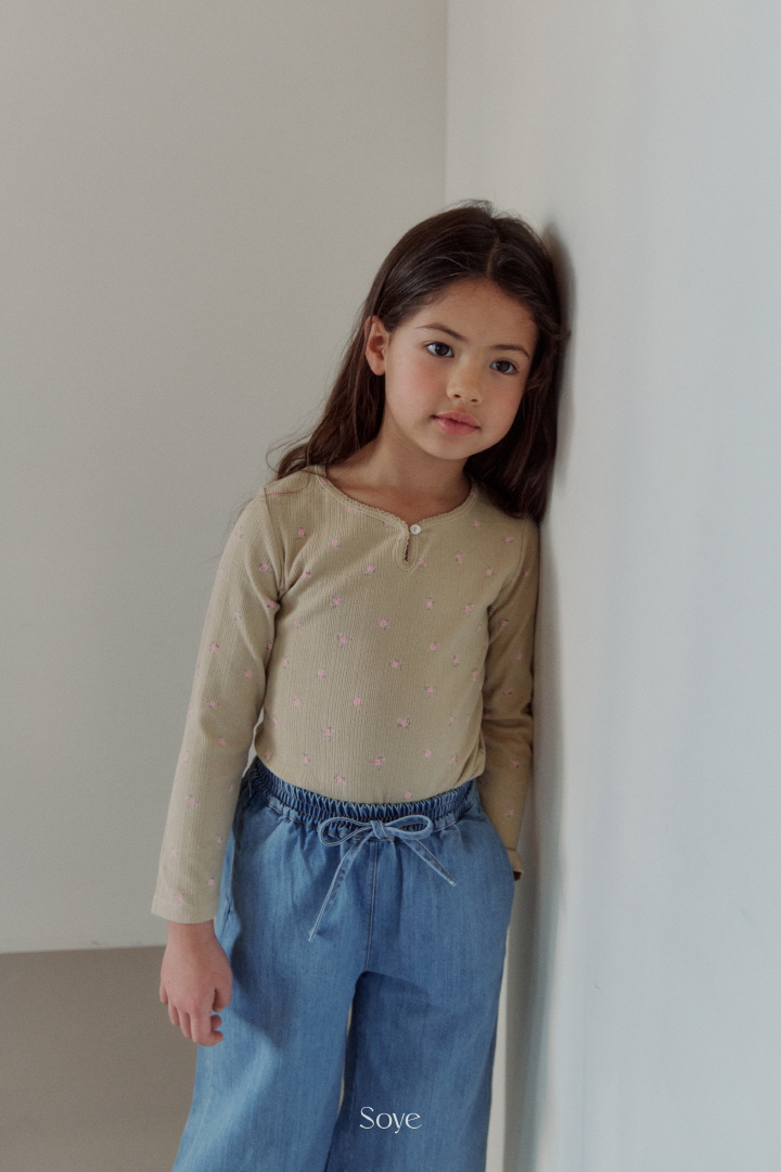 Soye - Korean Children Fashion - #prettylittlegirls - Pincoat Flower Tee - 9