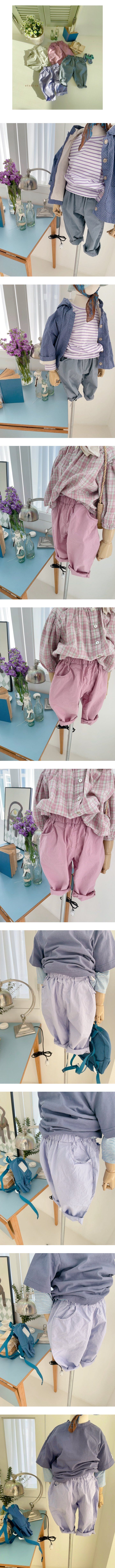 Studio M - Korean Children Fashion - #kidsshorts - Cotton Wide Pants - 2