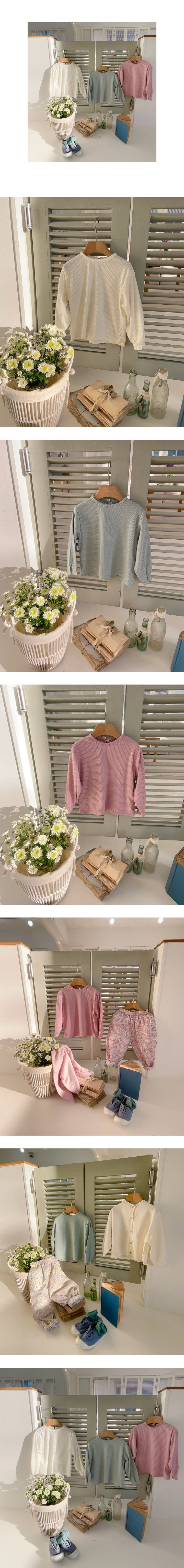 Studio M - Korean Children Fashion - #kidzfashiontrend - Lisa Ribbed Tee - 2