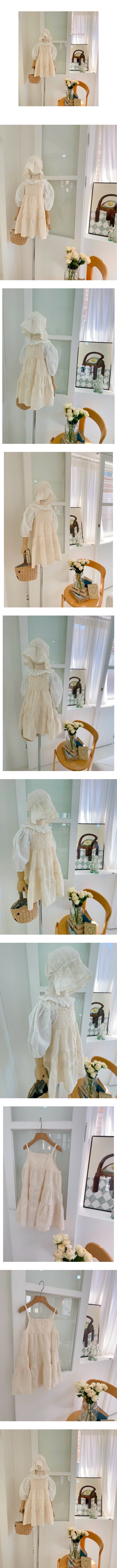Studio M - Korean Children Fashion - #littlefashionista - Lace Strap One-piece - 2