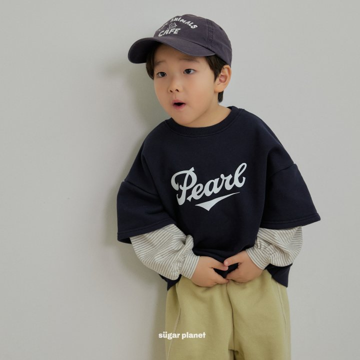 Sugar Planet - Korean Children Fashion - #Kfashion4kids - Pearl Layered Sweatshirts