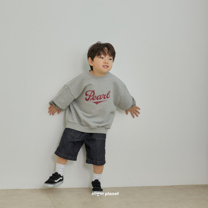 Sugar Planet - Korean Children Fashion - #childofig - Pearl Layered Sweatshirts - 6
