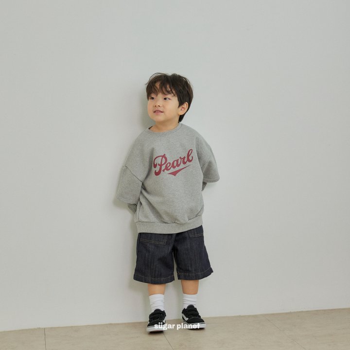 Sugar Planet - Korean Children Fashion - #childofig - Pearl Layered Sweatshirts - 7