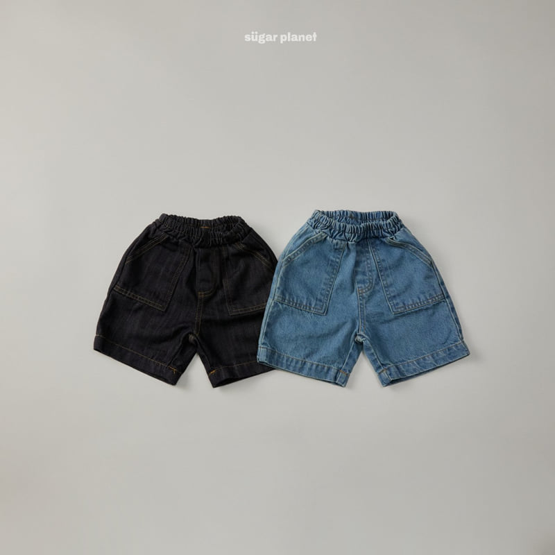 Sugar Planet - Korean Children Fashion - #childrensboutique - Teague Short Denim Pants - 10