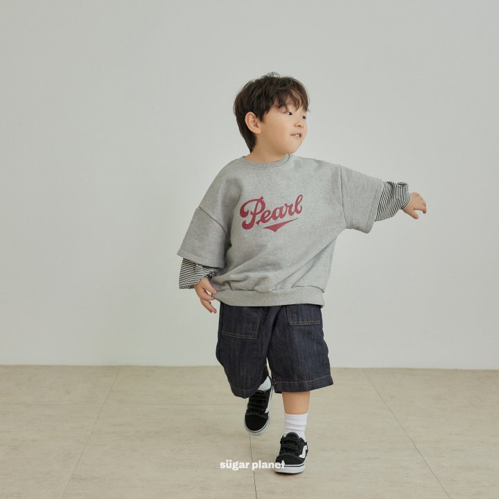 Sugar Planet - Korean Children Fashion - #childrensboutique - Pearl Layered Sweatshirts - 8