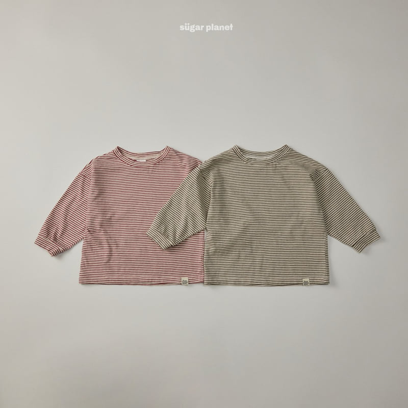 Sugar Planet - Korean Children Fashion - #designkidswear - Light Stripe Tee - 11