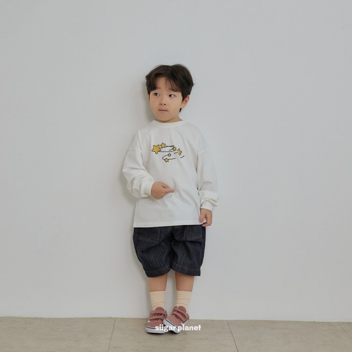 Sugar Planet - Korean Children Fashion - #kidsshorts - Multi Star Tee