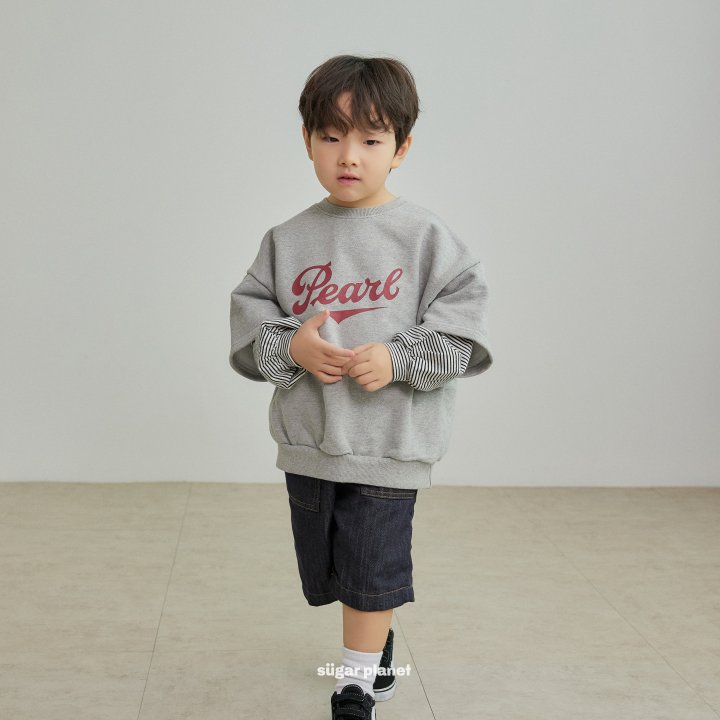 Sugar Planet - Korean Children Fashion - #magicofchildhood - Pearl Layered Sweatshirts - 4