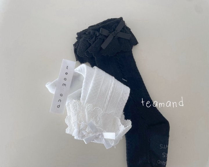 Teamand - Korean Children Fashion - #Kfashion4kids - Double Lace Knee Socks - 6