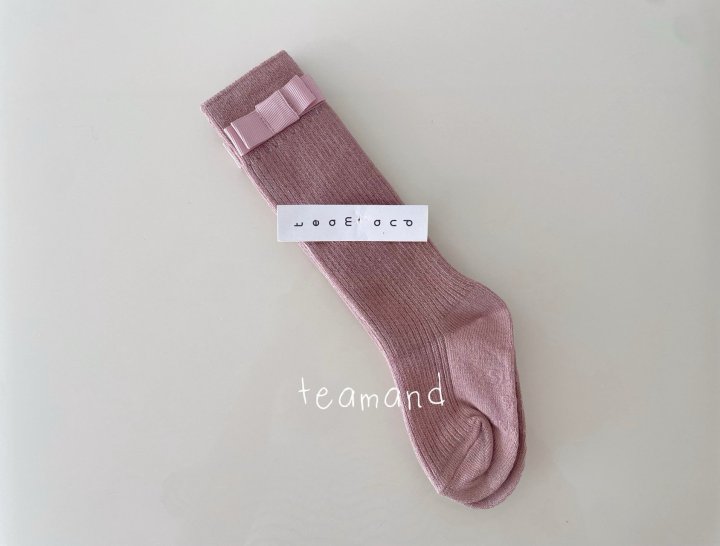 Teamand - Korean Children Fashion - #Kfashion4kids - Ribbon Ribbed Socks - 3