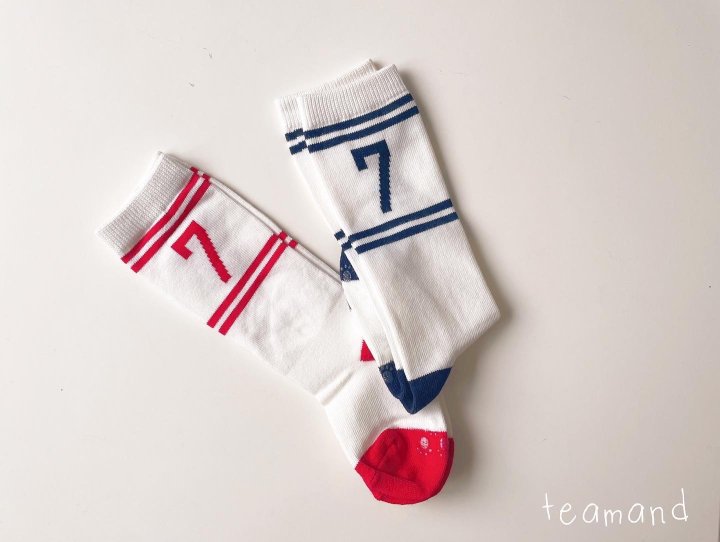 Teamand - Korean Children Fashion - #Kfashion4kids - Number Knee Socks Set 2