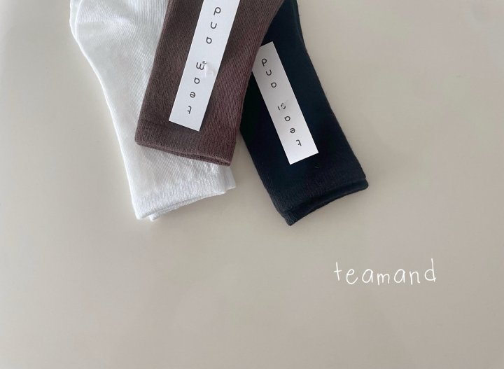 Teamand - Korean Children Fashion - #prettylittlegirls - Plain Socks set - 4