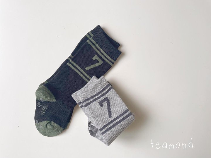 Teamand - Korean Children Fashion - #childofig - Number Knee Socks Set 1