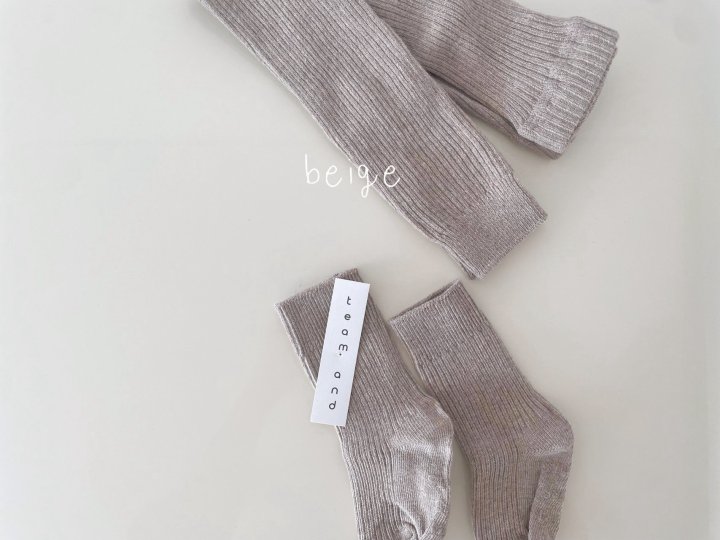 Teamand - Korean Children Fashion - #childrensboutique - Cookie Leggings Socks Set