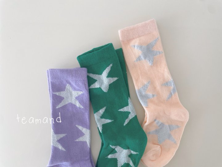 Teamand - Korean Children Fashion - #childrensboutique - Star Socks Set - 6