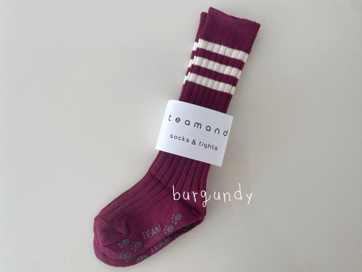 Teamand - Korean Children Fashion - #childrensboutique - Three-line Ribbed Socks - 4