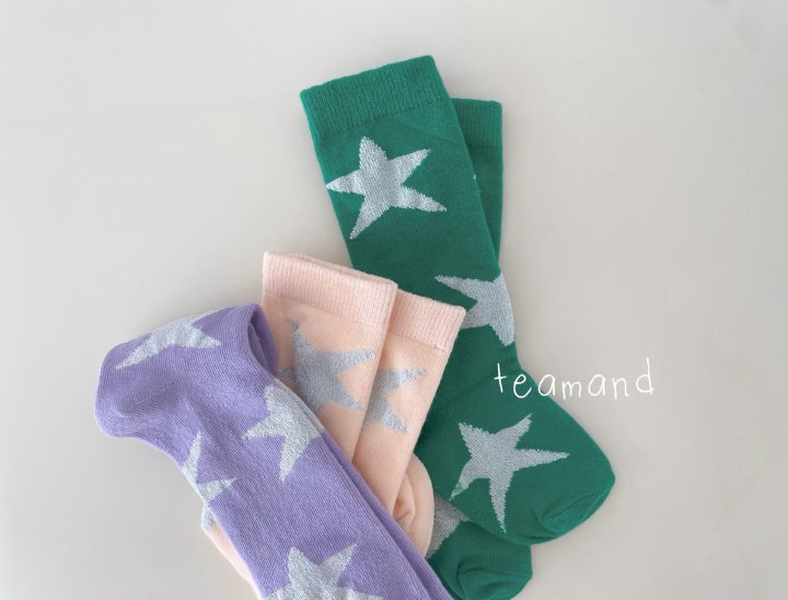Teamand - Korean Children Fashion - #designkidswear - Star Socks Set - 7