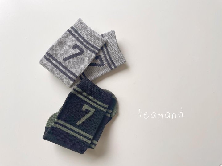 Teamand - Korean Children Fashion - #designkidswear - Number Knee Socks Set 1 - 3