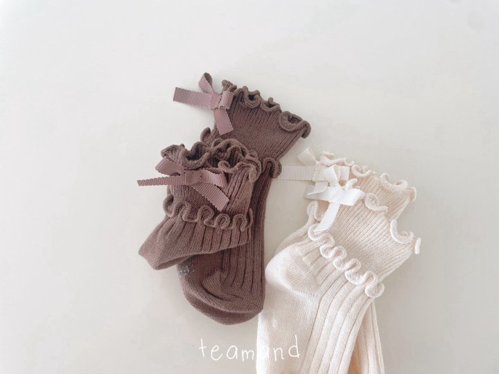 Teamand - Korean Children Fashion - #discoveringself - Two-line Ribbon Set (butter+brown) - 5