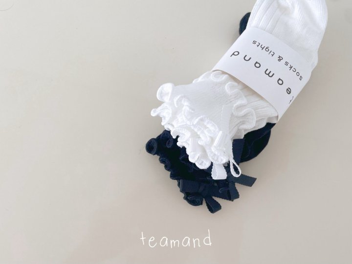 Teamand - Korean Children Fashion - #designkidswear - Two-line Ribbon Set (ivory+black) - 4