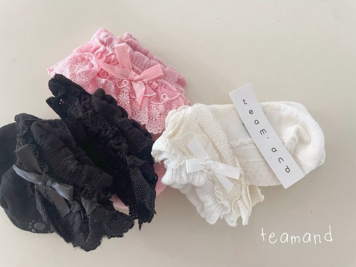 Teamand - Korean Children Fashion - #discoveringself - Double Lace Socks - 6