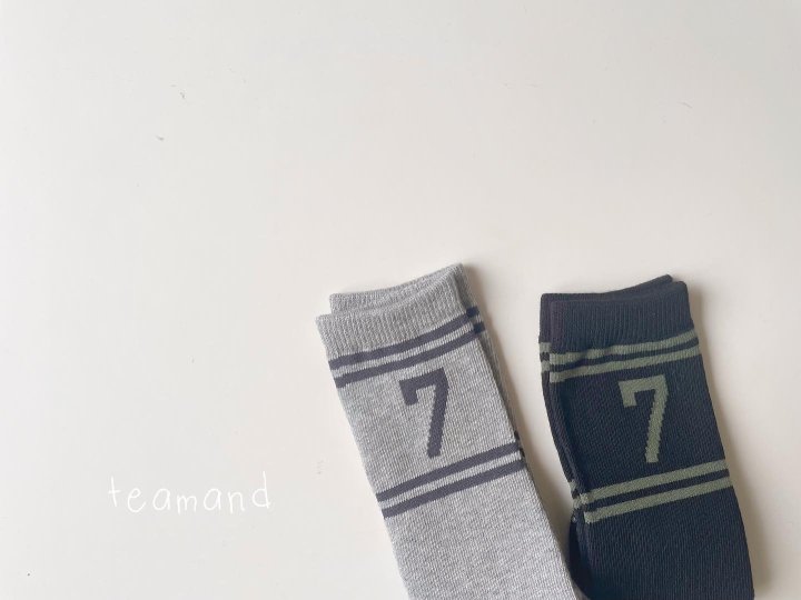Teamand - Korean Children Fashion - #fashionkids - Number Knee Socks Set 1 - 5