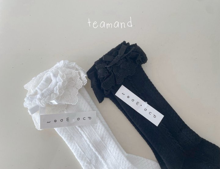 Teamand - Korean Children Fashion - #kidsshorts - Double Lace Knee Socks - 3