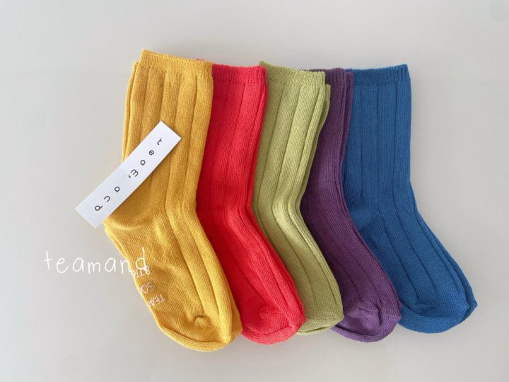 Teamand - Korean Children Fashion - #kidsshorts - Colored Socks Set