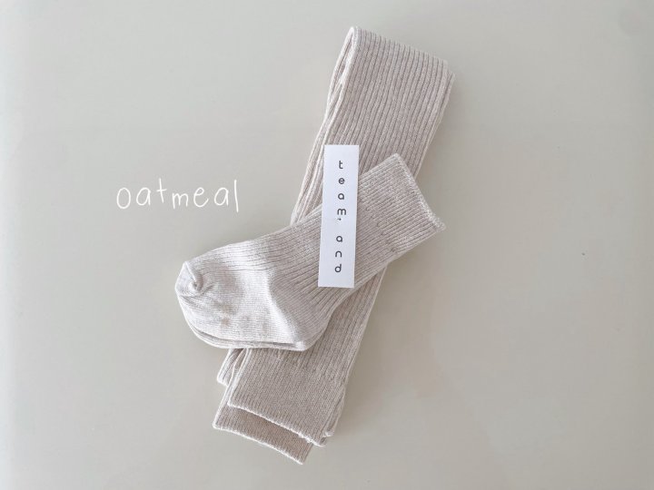 Teamand - Korean Children Fashion - #kidsstore - Cookie Leggings Socks Set - 6