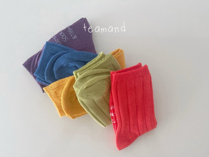 Teamand - Korean Children Fashion - #kidsstore - Colored Socks Set - 2