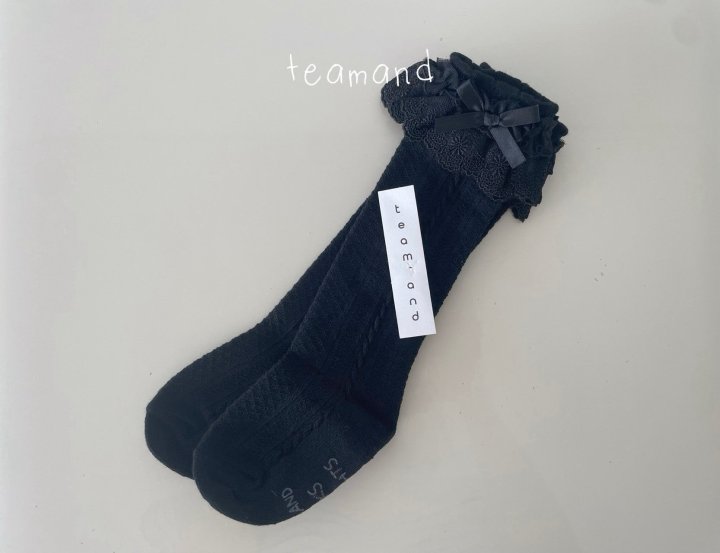 Teamand - Korean Children Fashion - #kidzfashiontrend - Double Lace Knee Socks - 5
