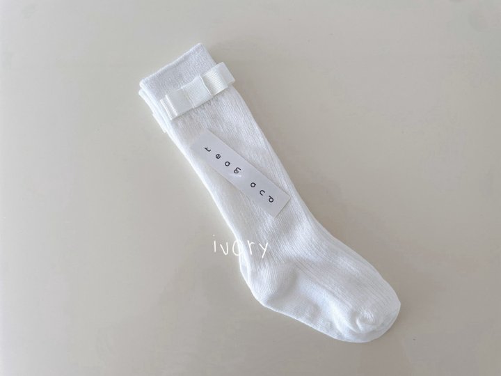 Teamand - Korean Children Fashion - #kidzfashiontrend - Ribbon Ribbed Socks - 2