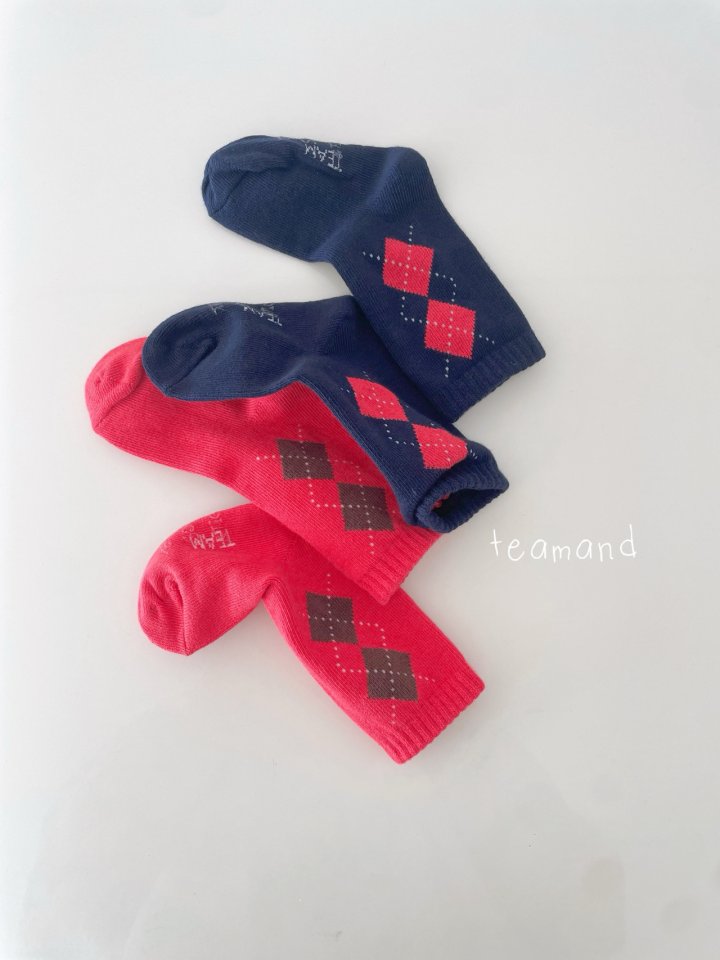 Teamand - Korean Children Fashion - #kidzfashiontrend - Eaton Socks Set (with Mom) - 7