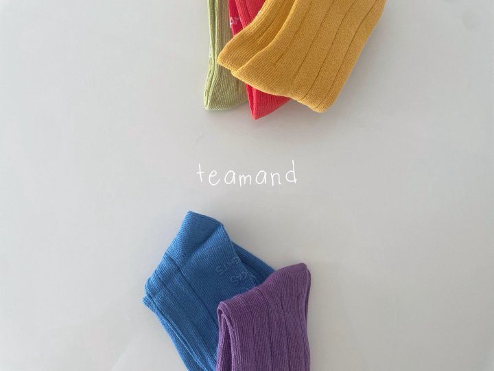 Teamand - Korean Children Fashion - #littlefashionista - Colored Socks Set - 5
