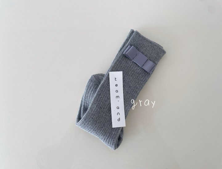 Teamand - Korean Children Fashion - #magicofchildhood - Ribbon Ribbed Socks - 5