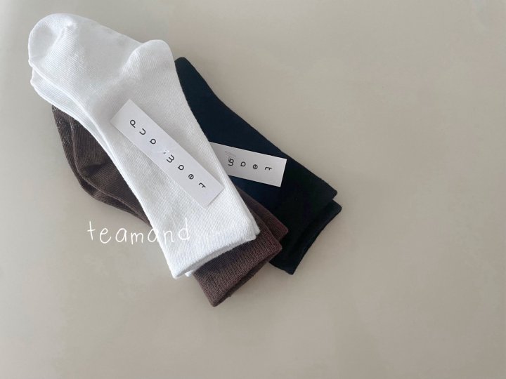 Teamand - Korean Children Fashion - #magicofchildhood - Plain Socks set