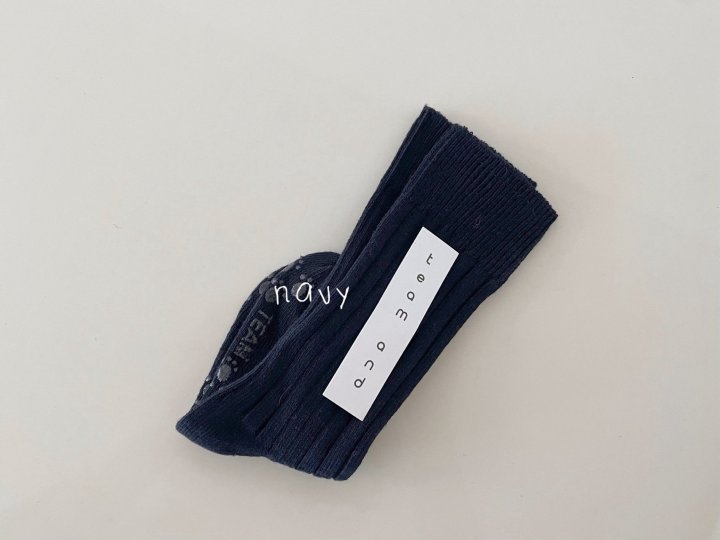 Teamand - Korean Children Fashion - #todddlerfashion - Plain Ribbed Genie Socks - 7