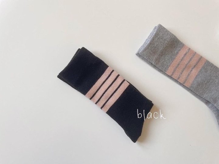 Teamand - Korean Children Fashion - #todddlerfashion - Half Knee Socks - 3