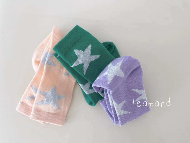 Teamand - Korean Children Fashion - #toddlerclothing - Star Socks Set - 3