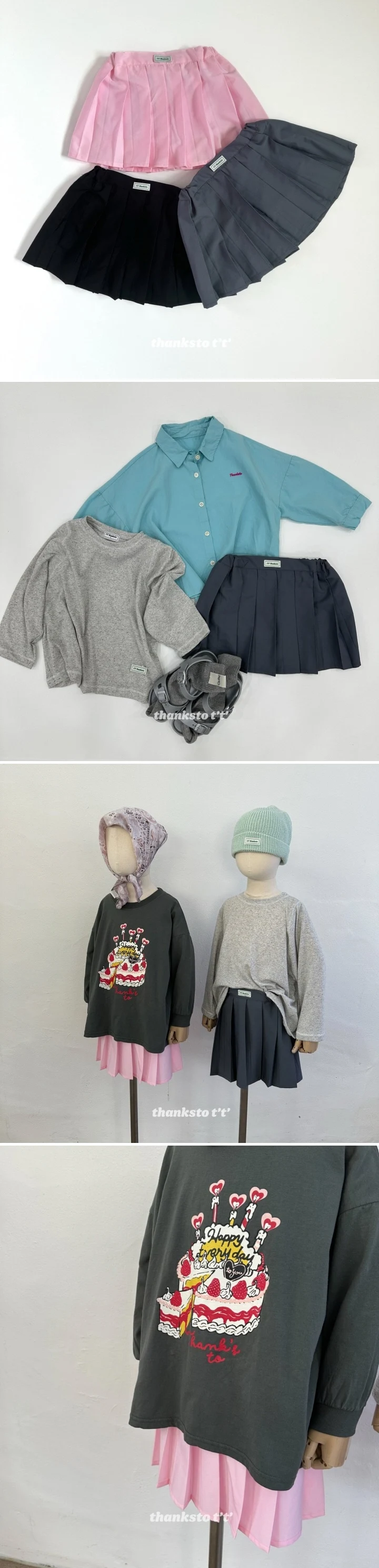 Thanksto TT - Korean Children Fashion - #Kfashion4kids - Pleated Skirt - 2