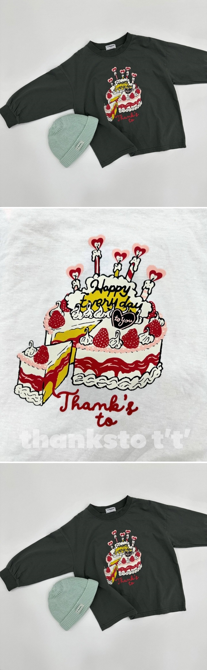 Thanksto TT - Korean Children Fashion - #childrensboutique - Cake Tee - 2