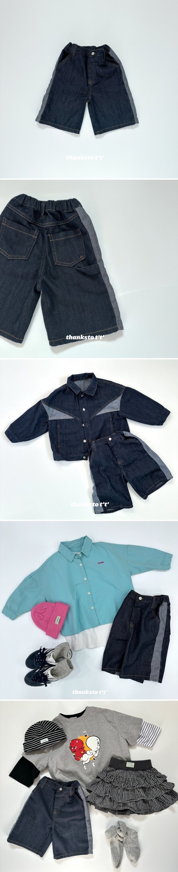 Thanksto TT - Korean Children Fashion - #discoveringself - Seti Color Pants (Junior) - 2