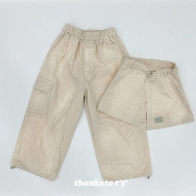 Thanksto TT - Korean Children Fashion - #fashionkids - Wrap Cargo Pants