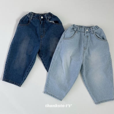 Thanksto TT - Korean Children Fashion - #kidsshorts - Round Pants