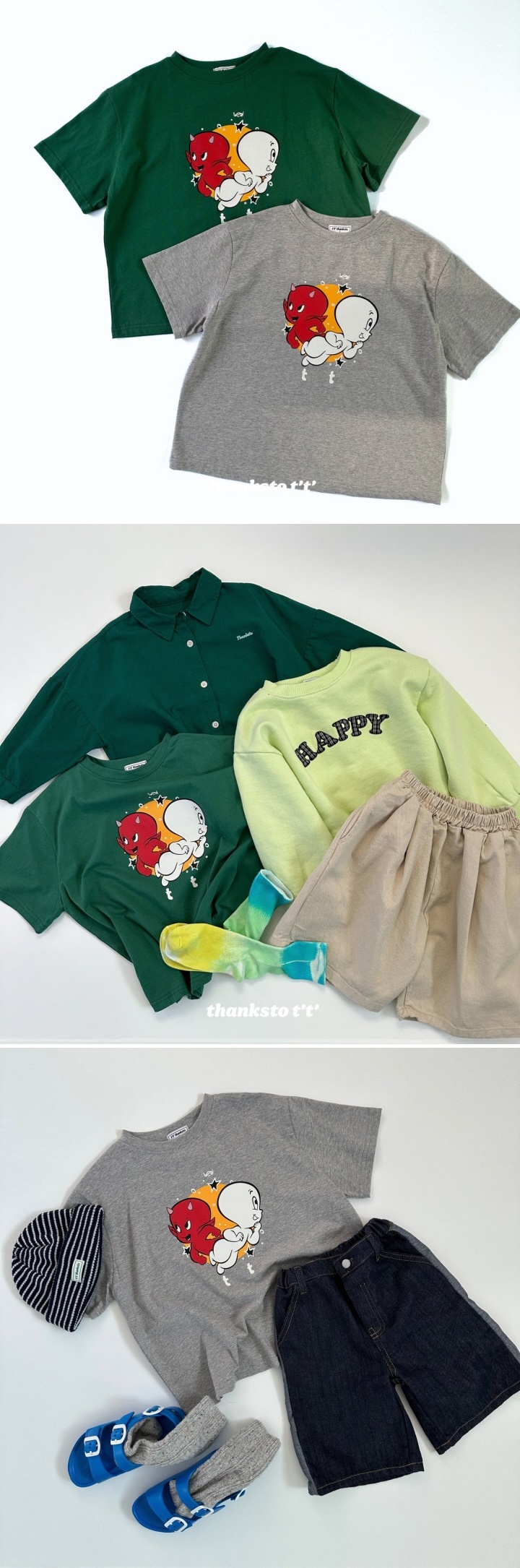 Thanksto TT - Korean Children Fashion - #minifashionista - Cas Tee (Junior) - 2