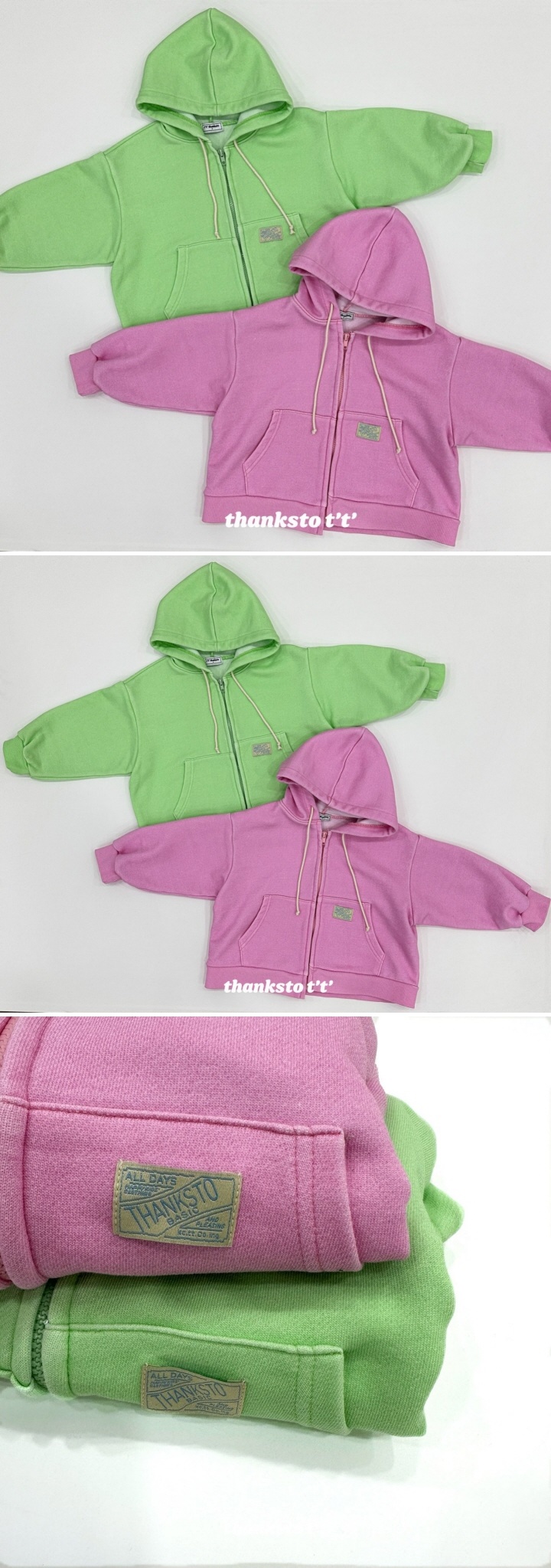 Thanksto TT - Korean Children Fashion - #minifashionista - Dala Pigment Hoody - 2
